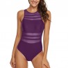 Baño y ropaOne piece mesh swimsuit - high neck - backless