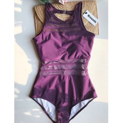 Baño y ropaOne piece mesh swimsuit - high neck - backless