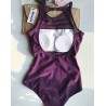 Baño y ropaOne piece mesh swimsuit - high neck - backless