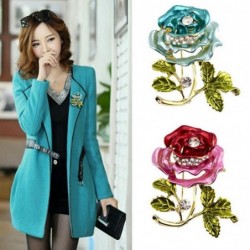 BrochesFashionable brooch - with 3D crystal rose