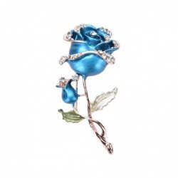 BrochesLuxurious brooch with double crystal rose