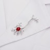 BrochesMedical neuron gene - with red stone - brooch
