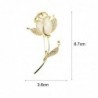 Elegant brooch with opal / crystal tulipBrooches