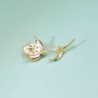 Elegant brooch with opal / crystal tulipBrooches