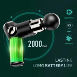 MasajeMini pistola masajeadora - vibrador - relajación muscular - alivio del dolor - pantalla LCD