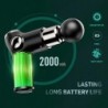 MasajeMini pistola masajeadora - vibrador - relajación muscular - alivio del dolor - pantalla LCD