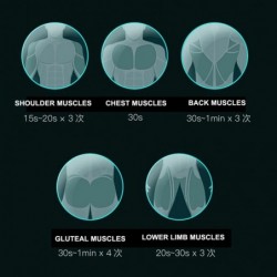 MasajeMini pistola masajeadora - vibrador - relajación muscular - alivio del dolor - pantalla LCD