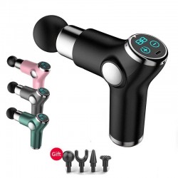 Mini massager gun - vibrator - muscle relaxation - pain relief - LCD displayMassage