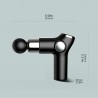MasajeMini pistola masajeadora - vibrador - relajación muscular - alivio del dolor - pantalla LCD
