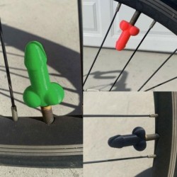 Partes de ruedaUniversal tire valves - luminous - for cars / bicycles / motorcycles - penis shaped - 4 pieces