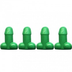 Universal tire valves - luminous - for cars / bicycles / motorcycles - penis shaped - 4 piecesWheel parts