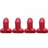 Partes de ruedaUniversal tire valves - luminous - for cars / bicycles / motorcycles - penis shaped - 4 pieces