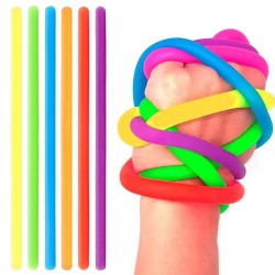 Hilandero inquietoRubber noodle - elastic rope - anti-stress toy - fidget - 6 pieces