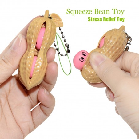 llaveroSqueeze bean - anti-stress fidget toy - with keychain
