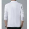 CamisetasCamiseta elegante - manga larga - cuello mao con botones - algodón