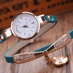 PulseraFashionable multi-layer bracelet with a watch / crystals
