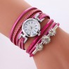 PulseraVintage multilayer bracelet - with a round watch / crystals