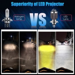 LucesMotorcycle light bulb - H4 / BA20D / P15D - 12V - LED High / Low Beam - 1200LM