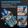 LucesMotorcycle light bulb - H4 / BA20D / P15D - 12V - LED High / Low Beam - 1200LM