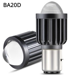 LucesMotorcycle light bulb - H4 / BA20D / P15D - 12V - LED High / Low Beam - 1200LM