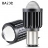 LucesMotorcycle light bulb - H4 / BA20D / P15D - 12V - LED High / Low Beam - 1200LM