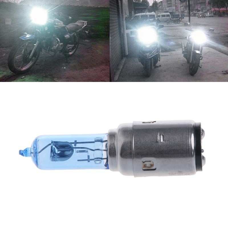 LucesMotorcycle light bulb - white halogen Xenon - DC 12V - 35W - BA20D