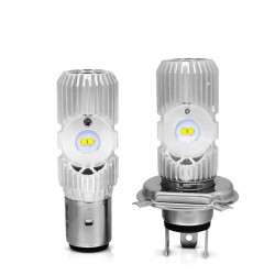 LucesMotorcycle light bulb - LED CREE - H4 - BA20D - DC 9V~85V - 20W 1400LM - 6500K
