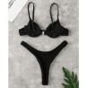 Sexy ribbed bikini set - Brazilian style - with push upBeachwear