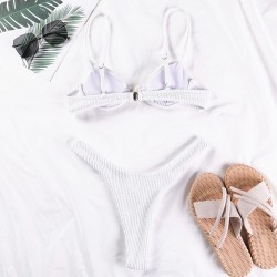 Baño y ropaSexy ribbed bikini set - Brazilian style - with push up