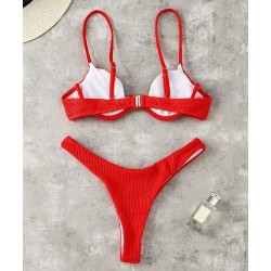 Baño y ropaSexy ribbed bikini set - Brazilian style - with push up