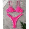 Baño y ropaSexy ribbed bikini set - Brazilian style - with push up