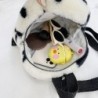 BolsasSmall plush backpack - with zipper - flowers printing