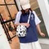 MochilasMini canvas backpack - with zipper - cow milk print