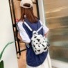 MochilasMini canvas backpack - with zipper - cow milk print