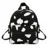 Mini canvas backpack - with zipper - cow milk printBackpacks