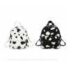 MochilasMini canvas backpack - with zipper - cow milk print