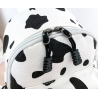 MochilasMini canvas backpack - with zipper - cow milk print