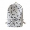 MochilasFashionable backpack - large capacity - with dogs / butterflies / feathers print