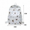 MochilasFashionable backpack - large capacity - with dogs / butterflies / feathers print