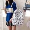 MochilasFashionable backpack - large capacity - with dogs / butterflies / feathers print