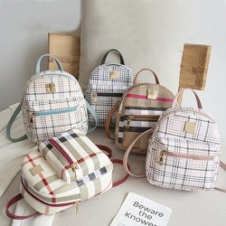 MochilasSmall plaid backpack - shoulder bag