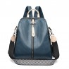 Multifunctional backpack - leather shoulder bag - with zippersBackpacks