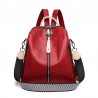 Multifunctional backpack - leather shoulder bag - with zippersBackpacks