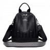 MochilasLuxurious multifunctional backpack - shoulder bag - with rivets - genuine leather