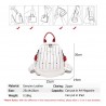 MochilasLuxurious multifunctional backpack - shoulder bag - with rivets - genuine leather