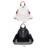 MochilasLuxurious multifunctional backpack - shoulder bag - with rivets - genuine leather
