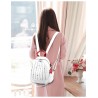 MochilasLuxurious multifunctional backpack - shoulder bag - with rivets - genuine leather