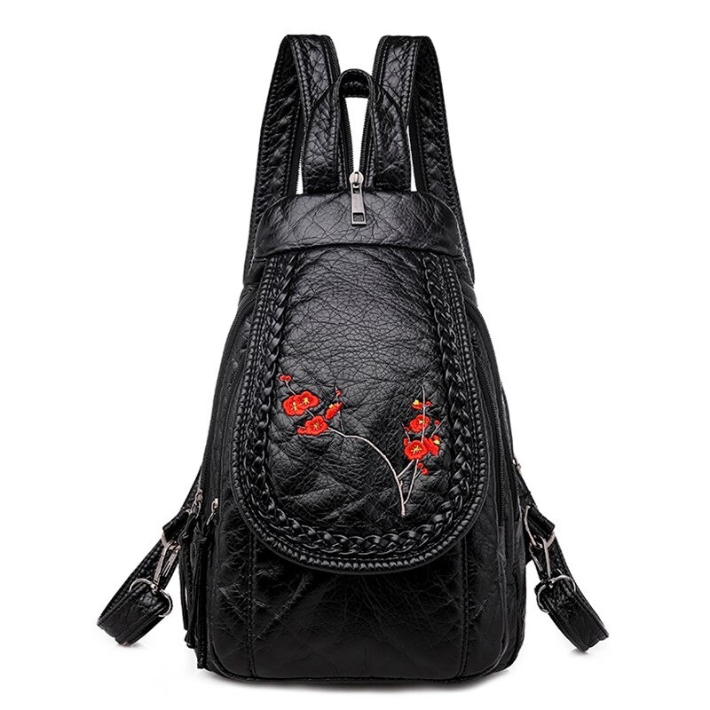 MochilasHigh Quality Backpack for Women 2020 New White Leather Backpack School Bag for Teenage Girls Female Travel Backpack M...