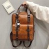 MochilasWomen Anti Theft Backpacks Students Brown School Bags for Teenage Girls Waterproof Vintage Laptop Leather Big Travel ...