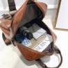 MochilasWomen Anti Theft Backpacks Students Brown School Bags for Teenage Girls Waterproof Vintage Laptop Leather Big Travel ...